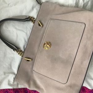 Tory Burch Chelsea suede satchel bag